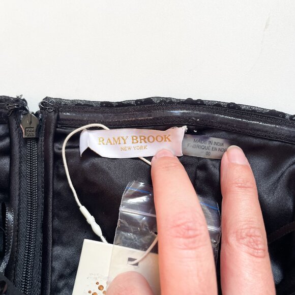 Ramy Brook Johanna Jumpsuit Black Size 00 NEW NWT - Picture 4 of 10